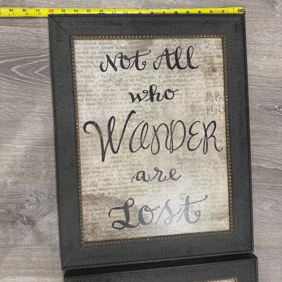 16x20” Black Framed Wall Art with Inspirational Quote - Picture 2 of 6